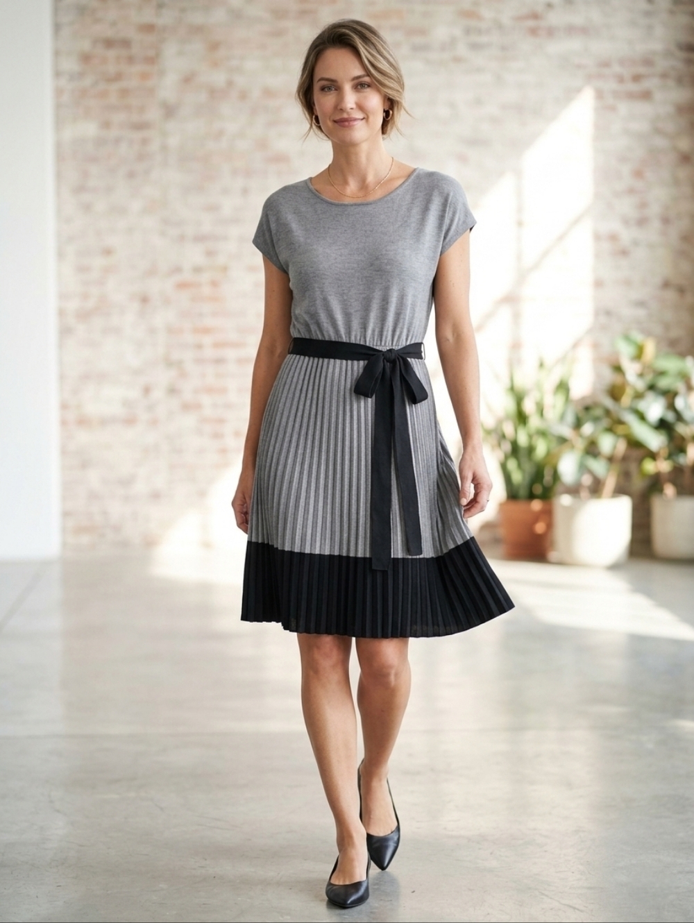 LUSH Pleated Dress